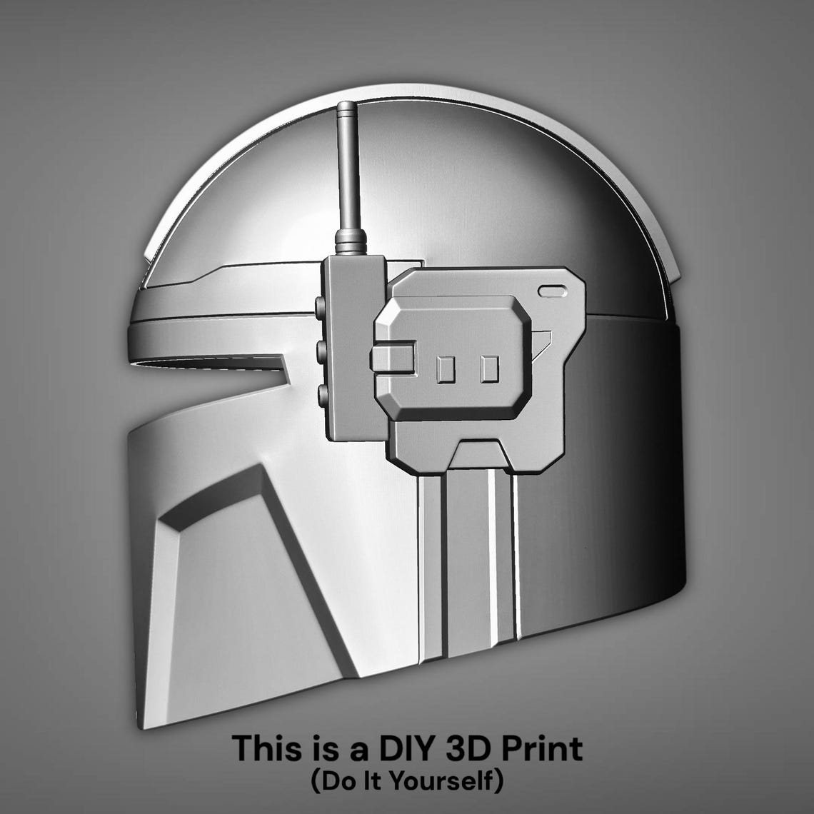 Custom Heavy Mandalorian Helmet – DIY Print Kit - Image 3