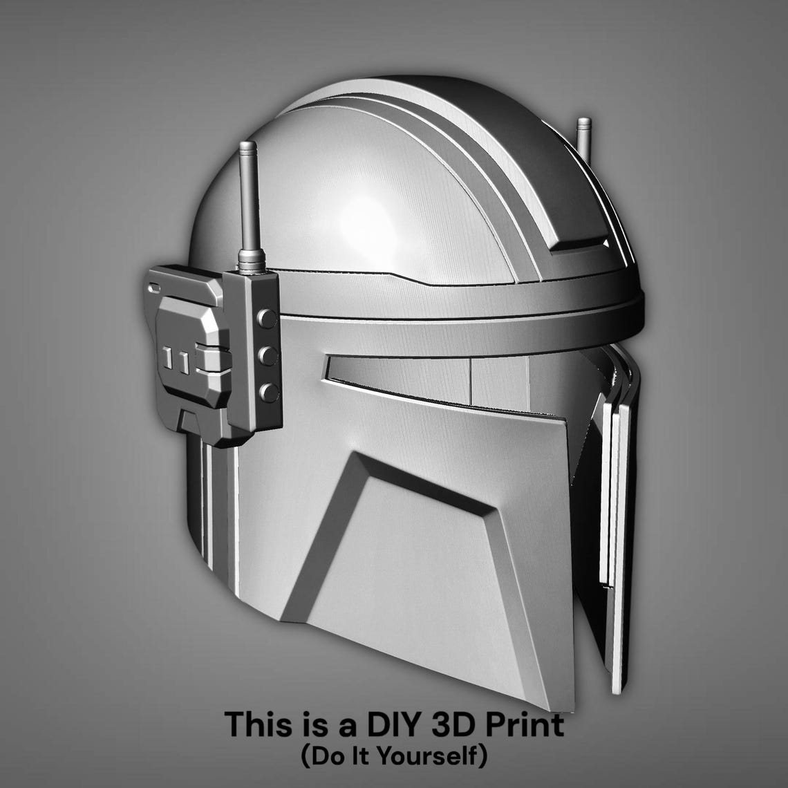 Custom Heavy Mandalorian Helmet – DIY Print Kit - Image 4