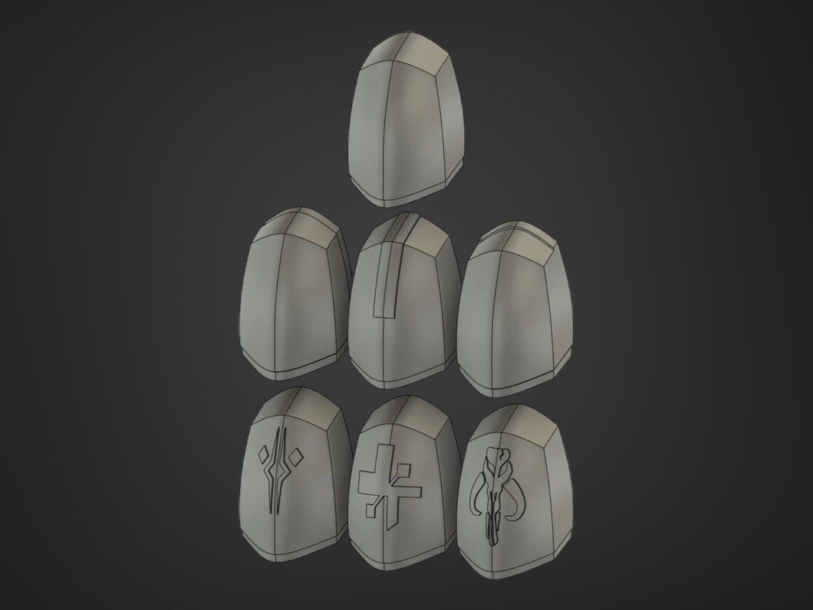 The Banshee Mandalorian Shoulder Armor – DIY Print Kit