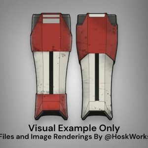 SW-H5K Mandalorian Shin Greaves Armor – DIY Print Kit