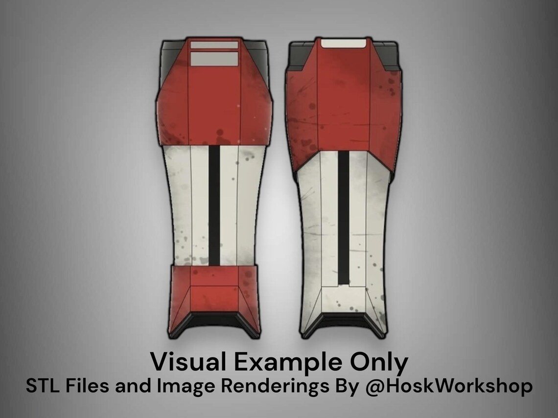 SW-H5K Mandalorian Shin Greaves Armor – DIY Print Kit