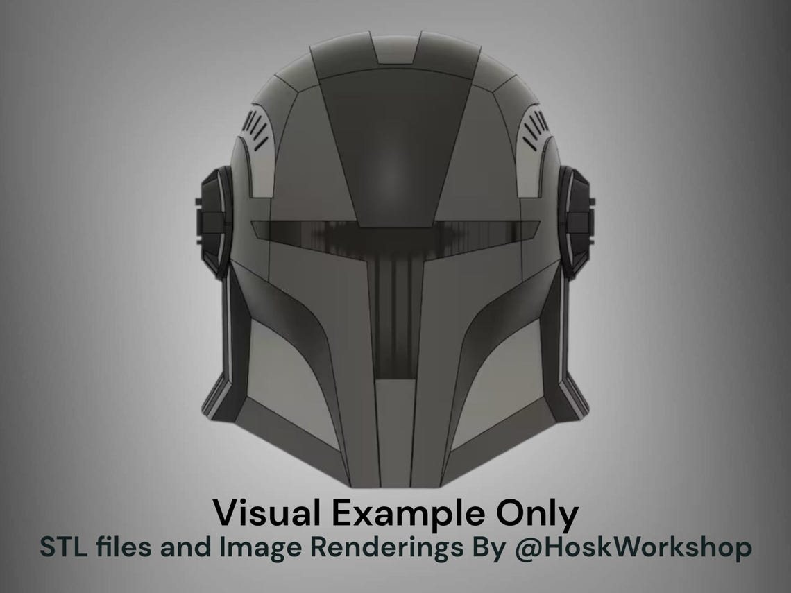 Echo Inspired Custom Mandalorian Helmet – DIY Print Kit