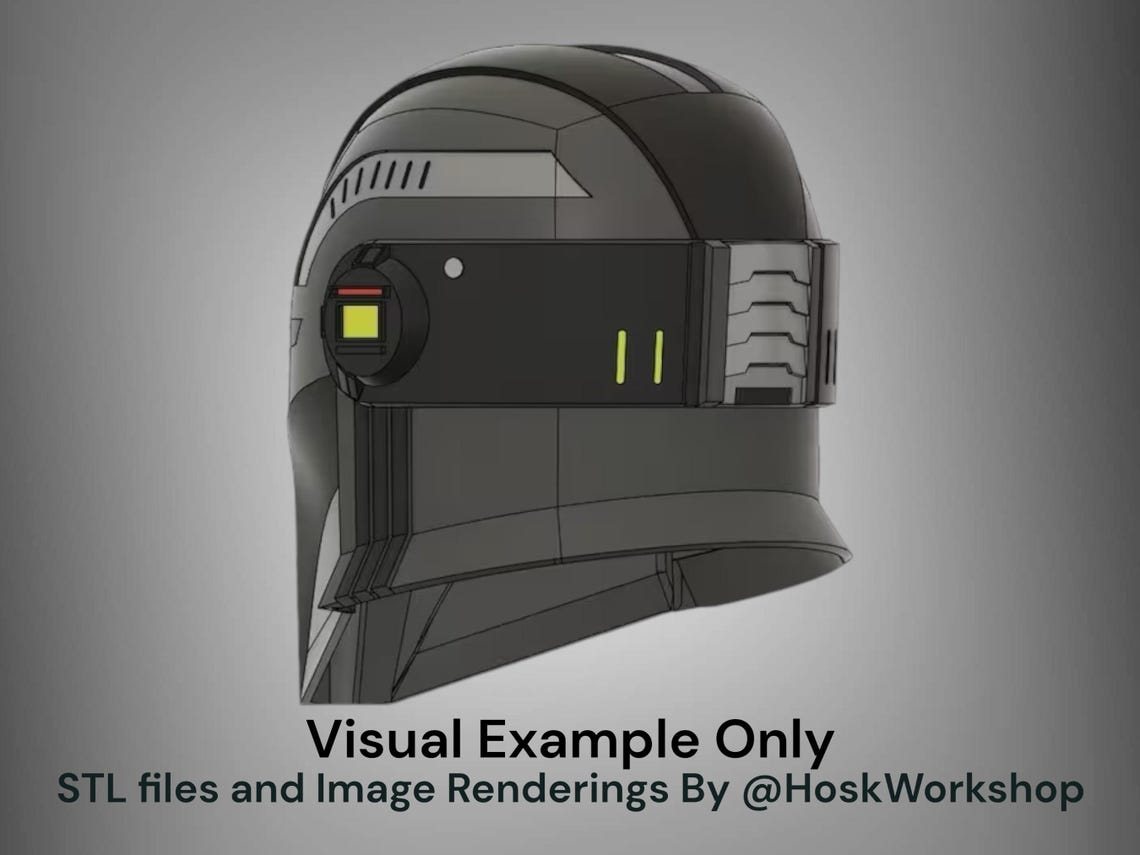 Echo Inspired Custom Mandalorian Helmet – DIY Print Kit - Image 4
