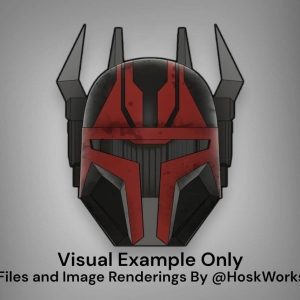 Gar Saxon Inspired Heavy Mandalorian Helmet – DIY Print Kit