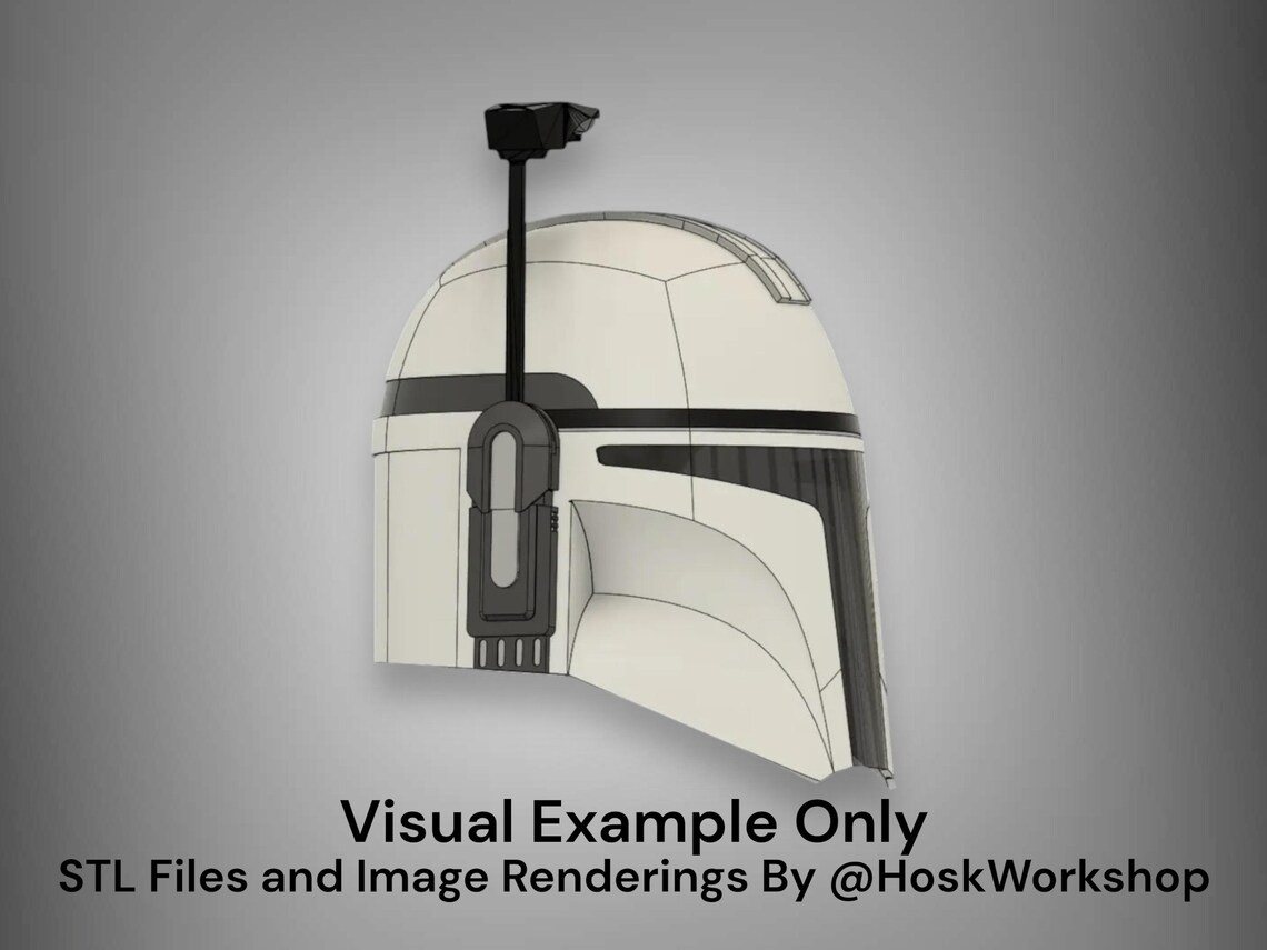 Gozu Custom Mandalorian Helmet – DIY Print Kit - Image 3