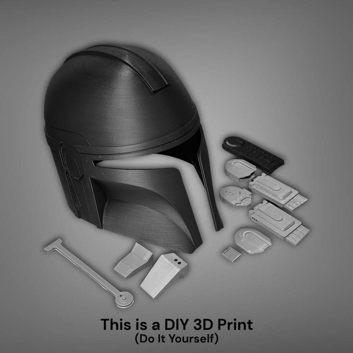 Gozu Custom Mandalorian Helmet – DIY Print Kit - Image 4