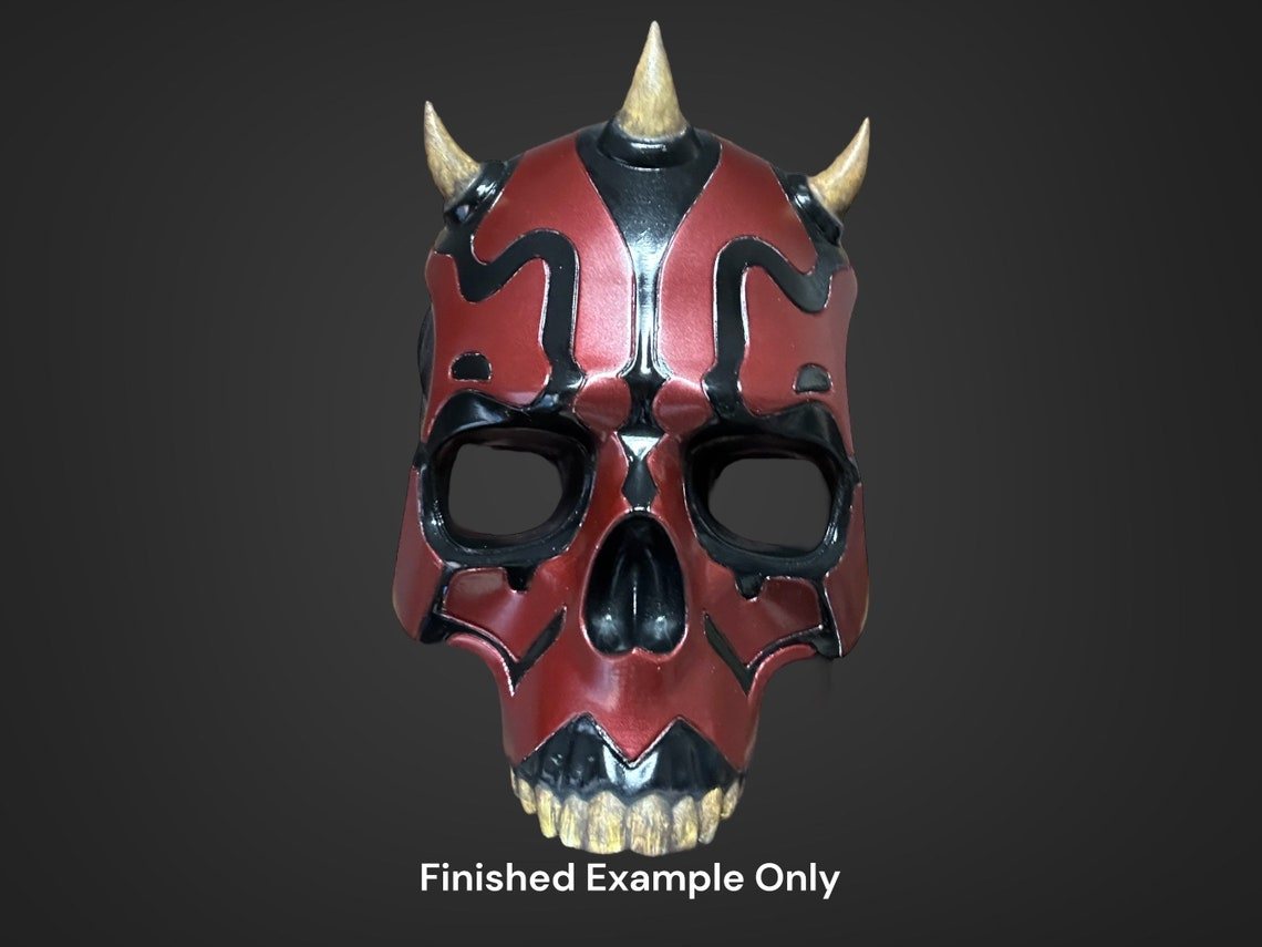 Darth Maul Skull Mask – DIY Print Kit