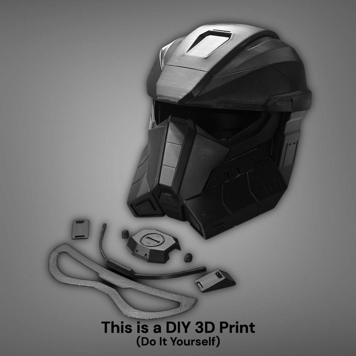 Imperial Mandalorian Commando Spartan Helmet – DIY Print Kit