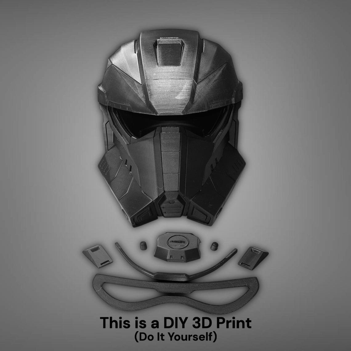 Imperial Mandalorian Commando Spartan Helmet – DIY Print Kit - Image 3