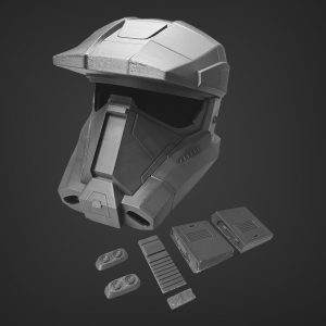 Death Trooper Spartan Helmet – DIY Print Kit