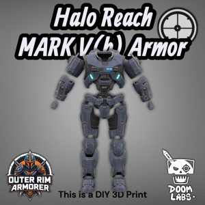 Halo Reach Mark V(b) MJOLNIR Cosplay Armor Kit – DIY Print Kit