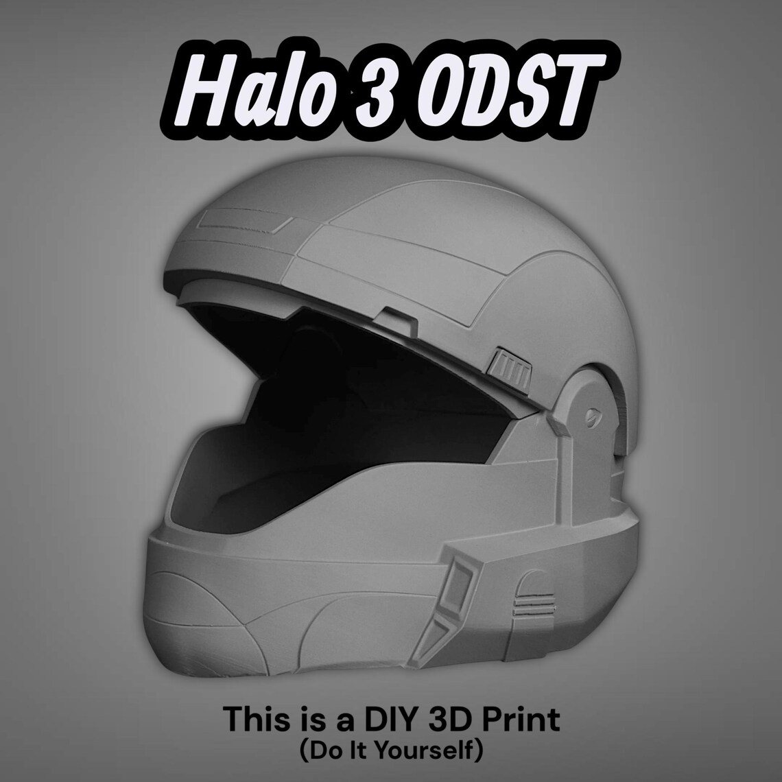 Halo 3 ODST Cosplay Helmet Assembled – DIY Print Kit