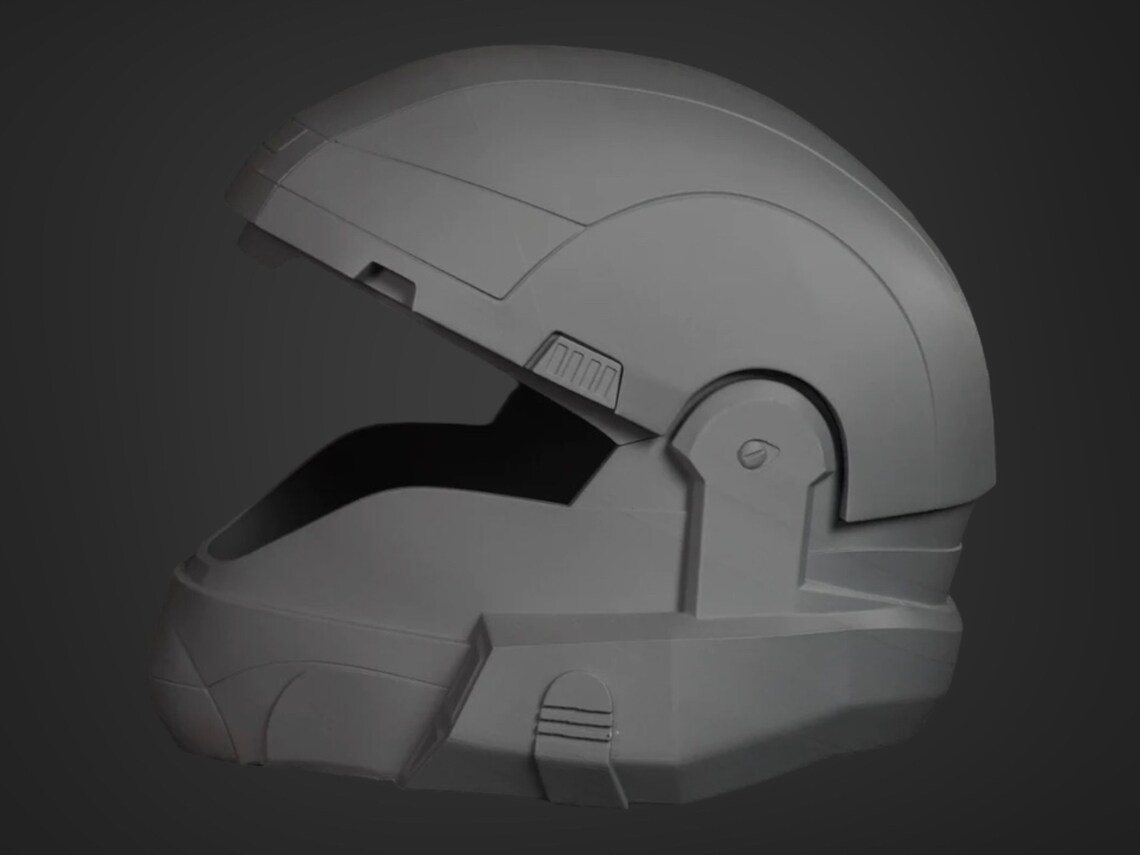 Halo 3 ODST Cosplay Helmet Assembled – DIY Print Kit - Image 4