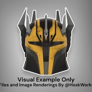 Savage Opress Inspired Custom Heavy Mandalorian Helmet – DIY Print Kit