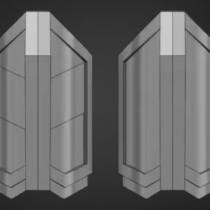 Mandalorian Thigh Armor (Design B) – DIY Print Kit
