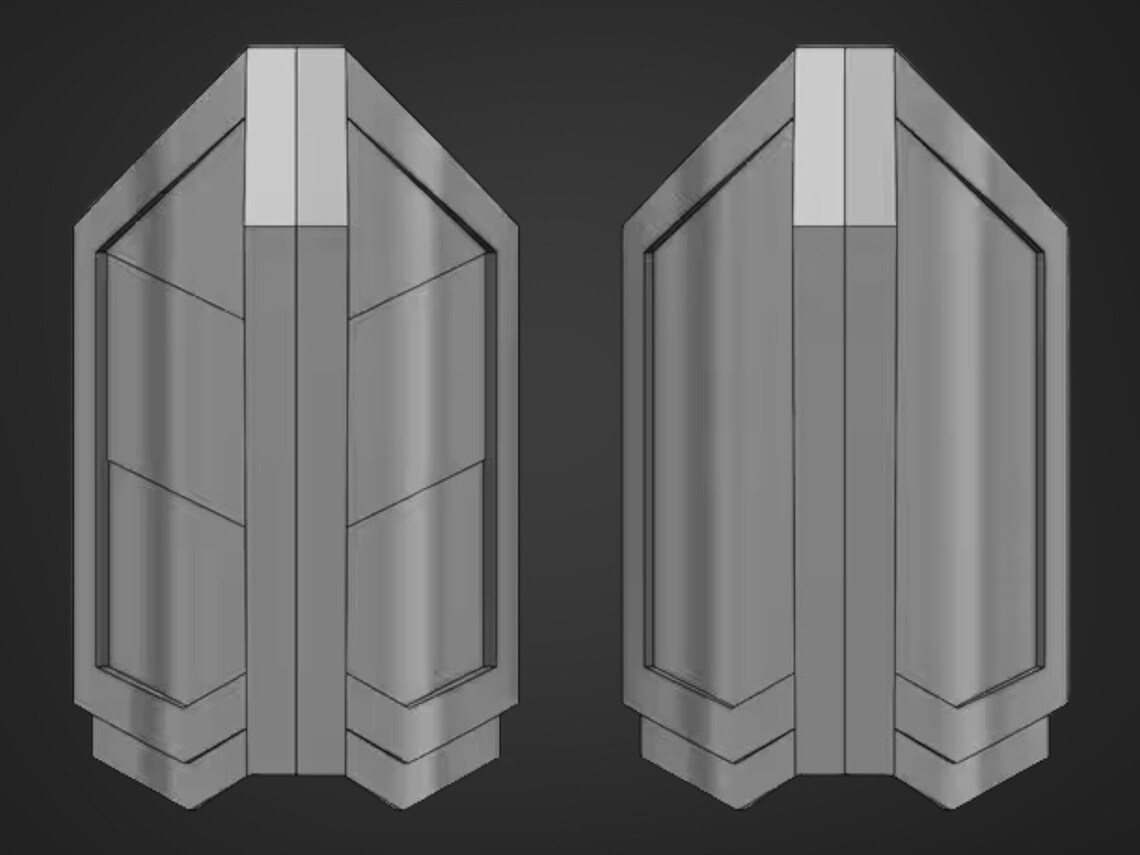 Mandalorian Thigh Armor (Design B) – DIY Print Kit