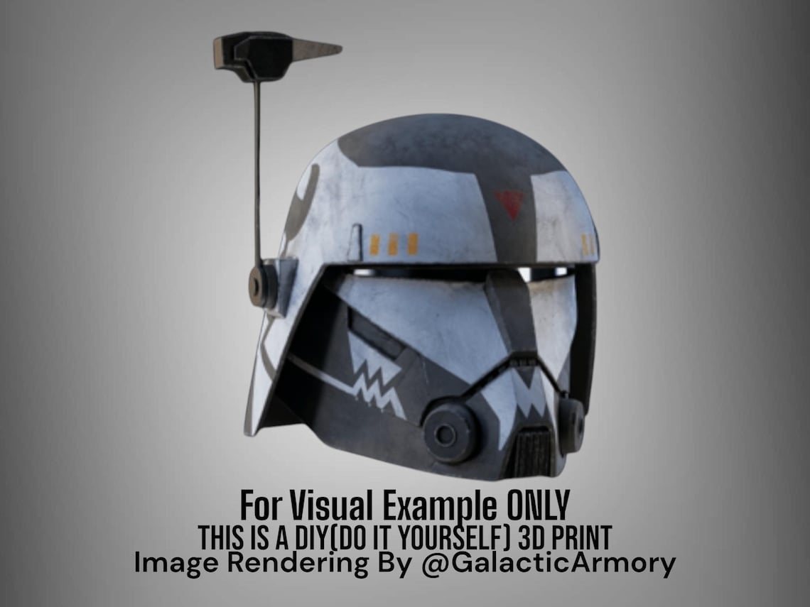 Desert Commander Wolffe Helmet – DIY Print Kit - Image 3