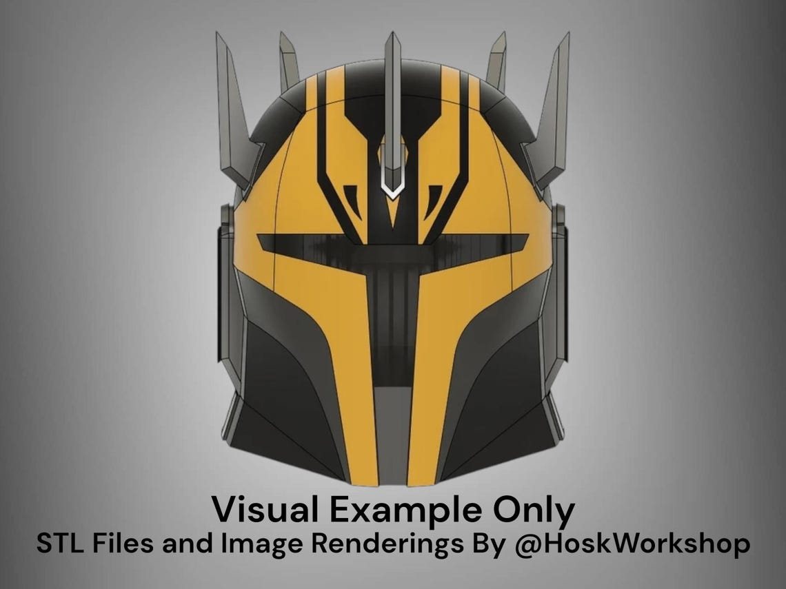 Savage Opress Inspired Custom Mandalorian Helmet – DIY Print Kit