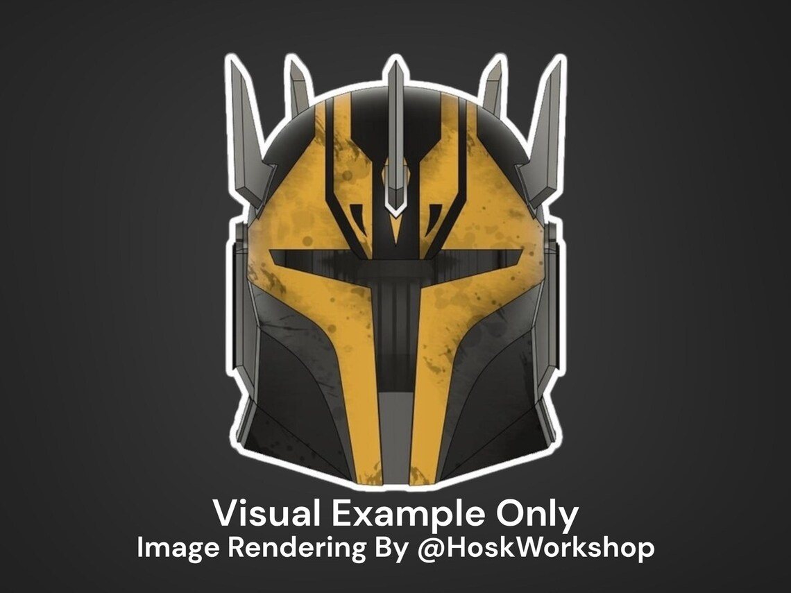 Savage Opress Inspired Custom Mandalorian Helmet – DIY Print Kit - Image 2