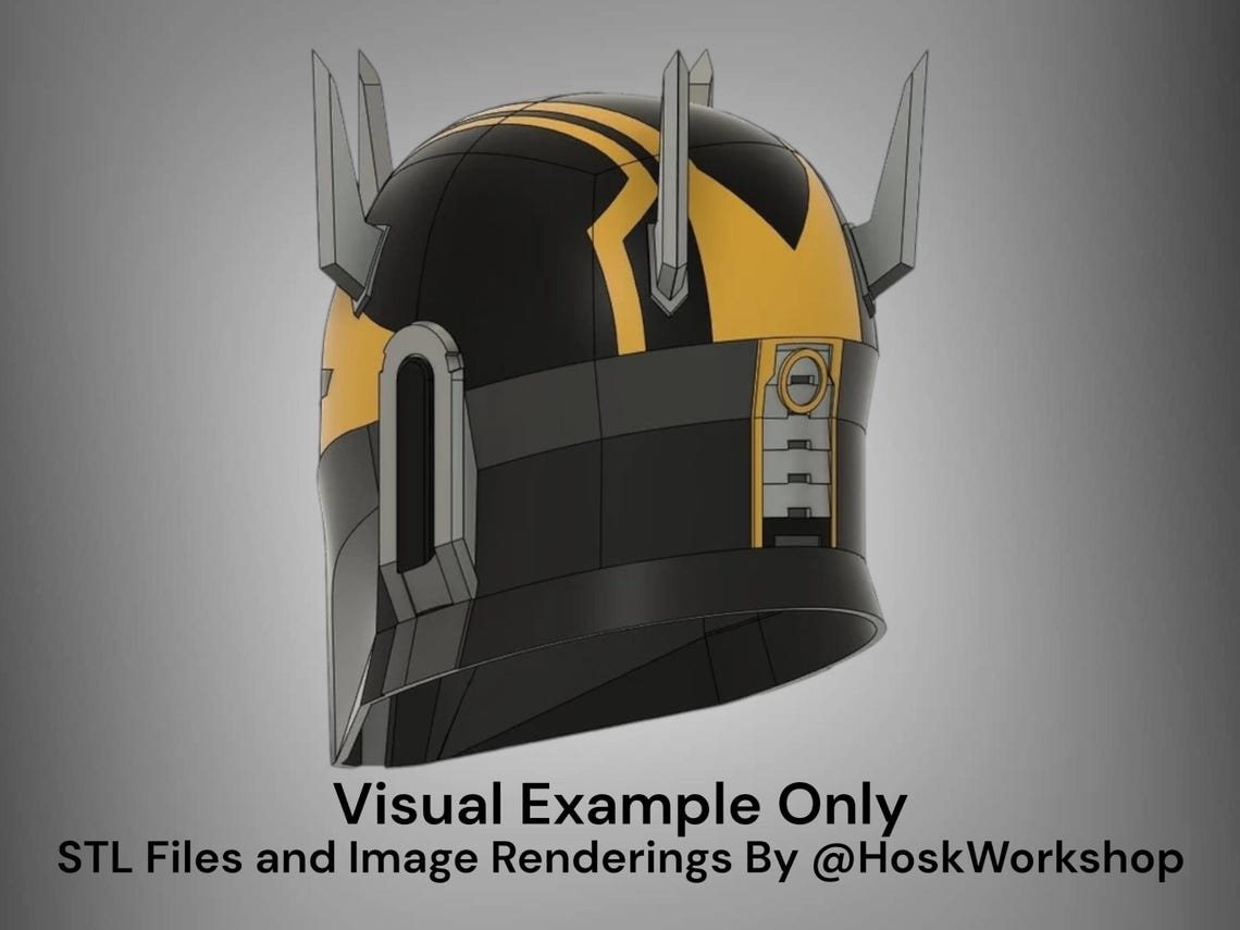 Savage Opress Inspired Custom Mandalorian Helmet – DIY Print Kit - Image 4