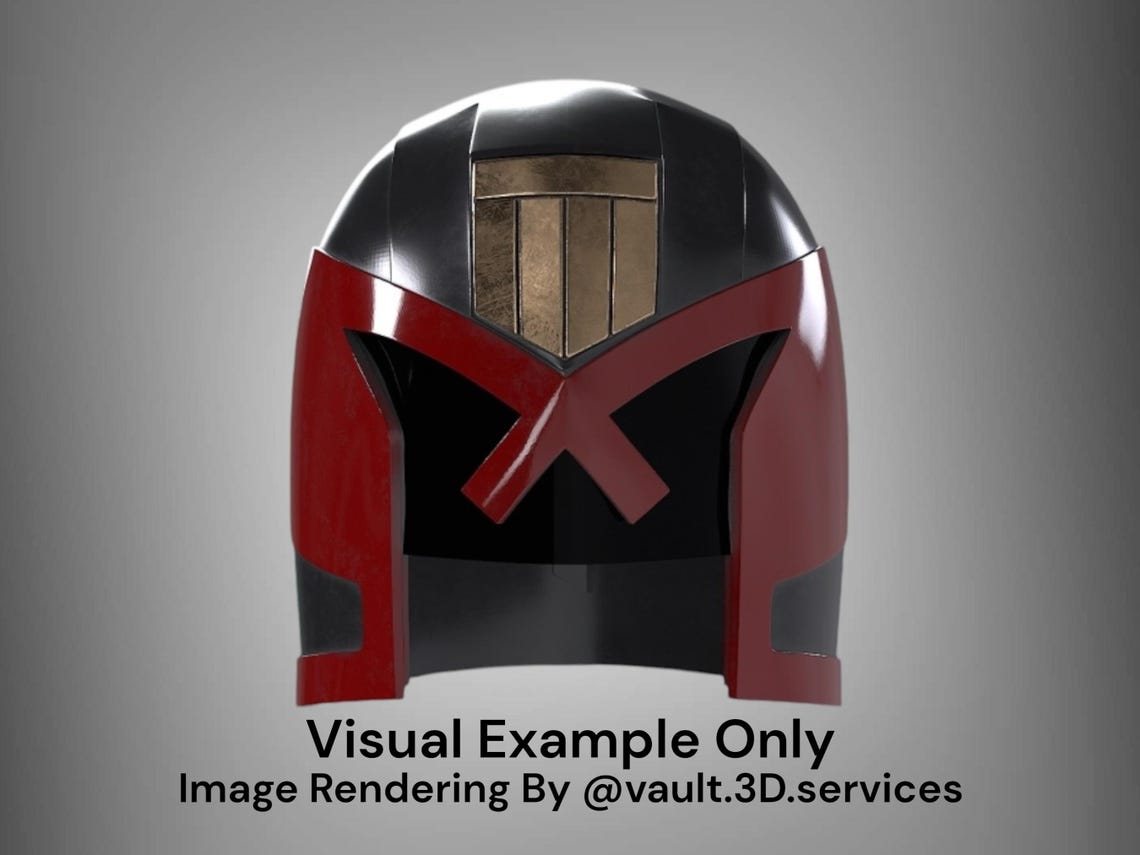 Judge Dredd Cosplay Helmet (Dredd 2012) – DIY Print Kit 2 Judge Dredd Cosplay Helmet (Dredd 2012) – DIY Print Kit - Image 2