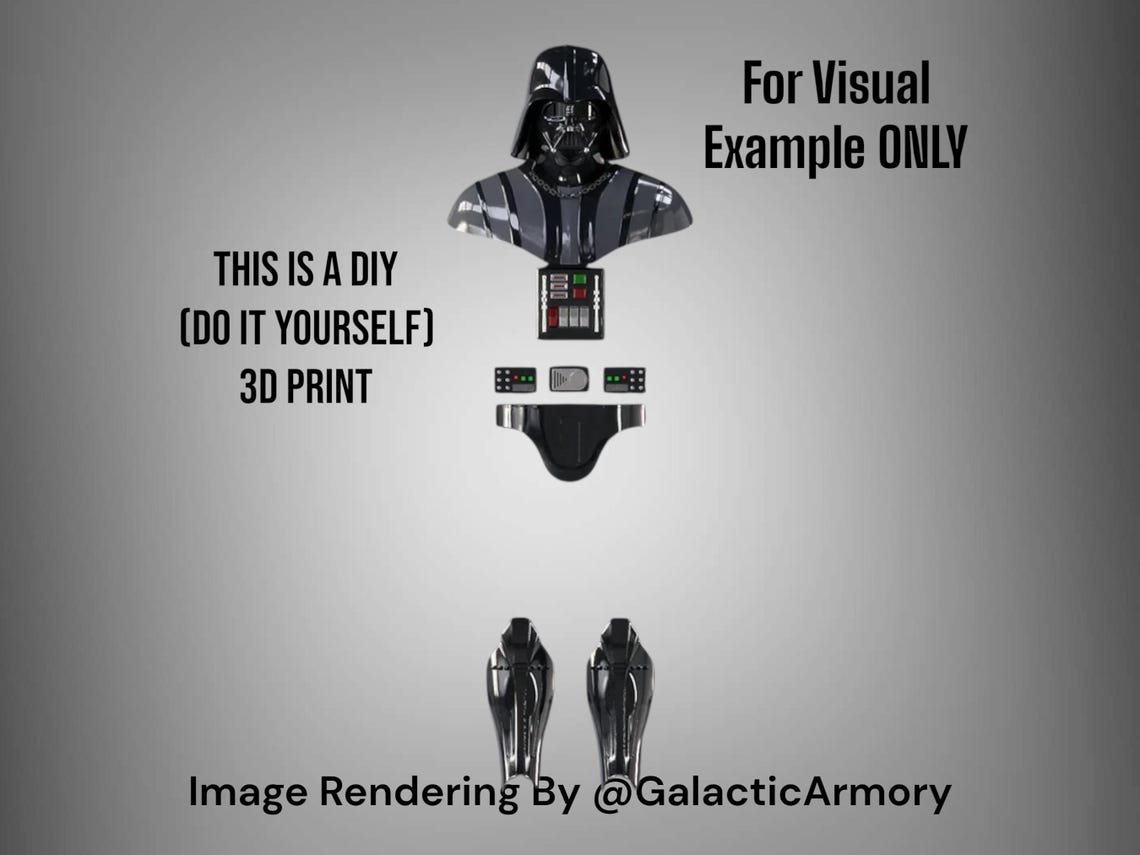 Darth Vader Helmet and Armor – DIY Print Kit