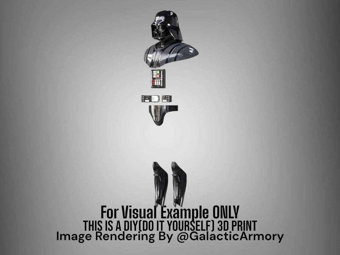 Darth Vader Helmet and Armor – DIY Print Kit - Image 2