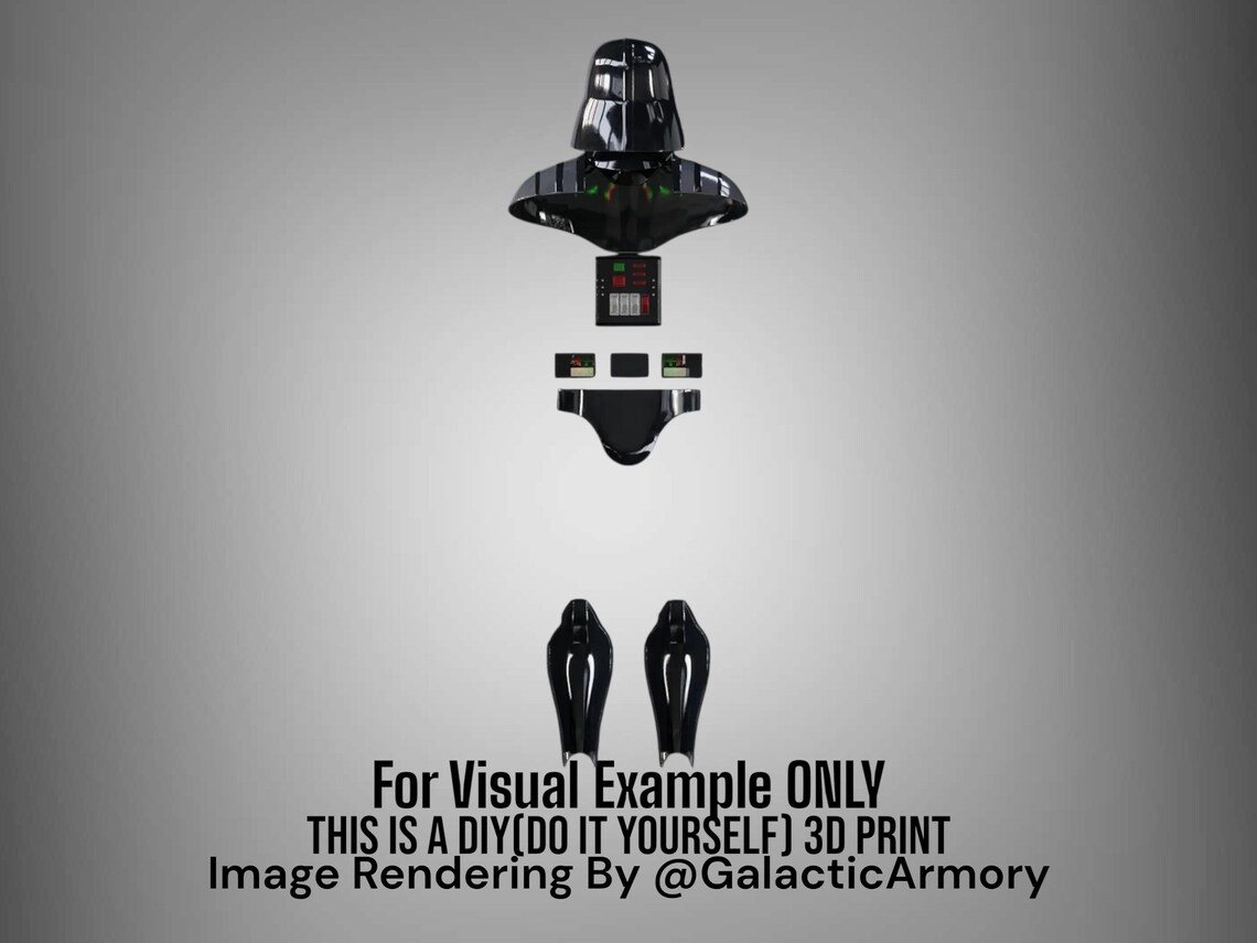 Darth Vader Helmet and Armor – DIY Print Kit - Image 3