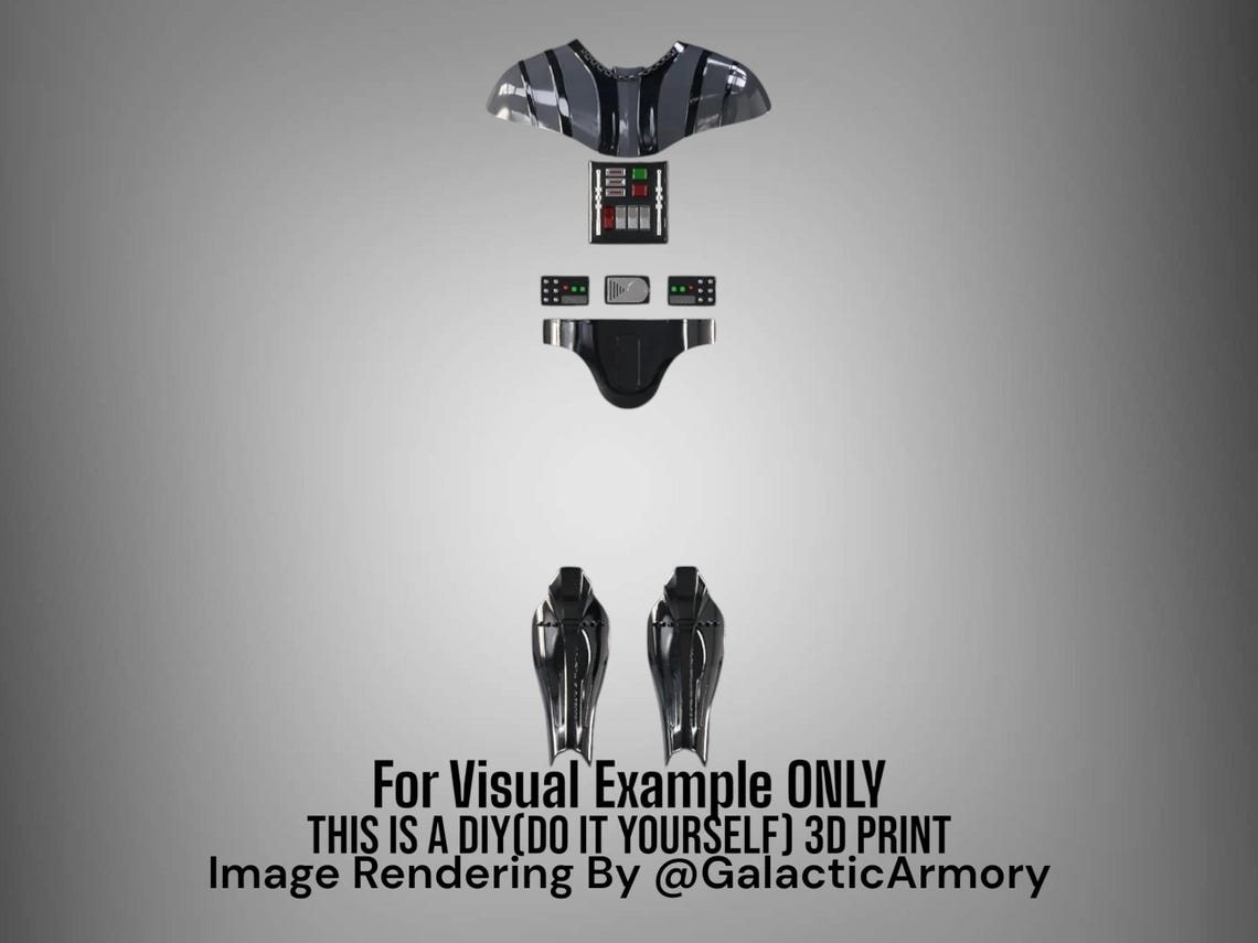 Darth Vader Helmet and Armor – DIY Print Kit - Image 4