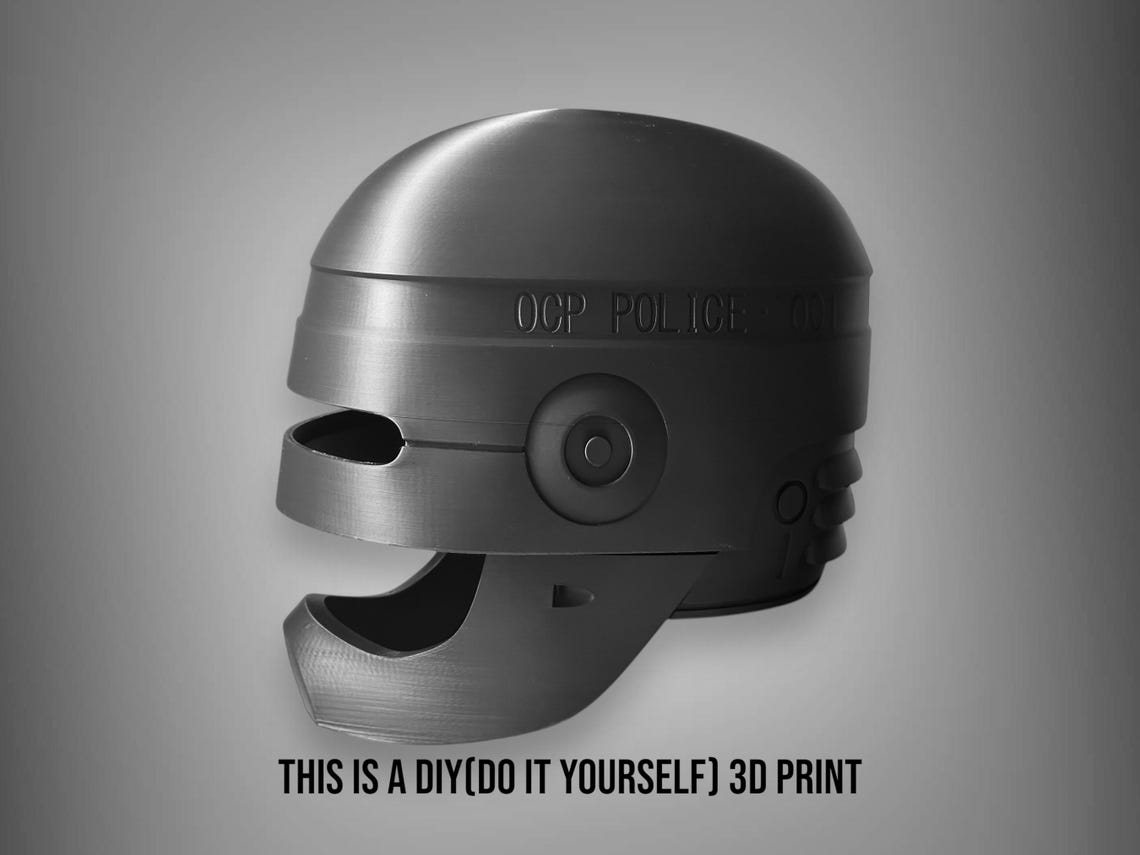 Robocop 1987 Helmet – DIY Print Kit - Image 4