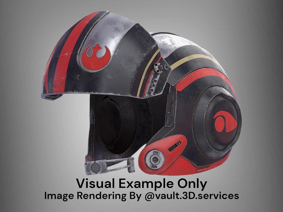 Poe Dameron’s Pilot Helmet – DIY Print Kit - Image 3