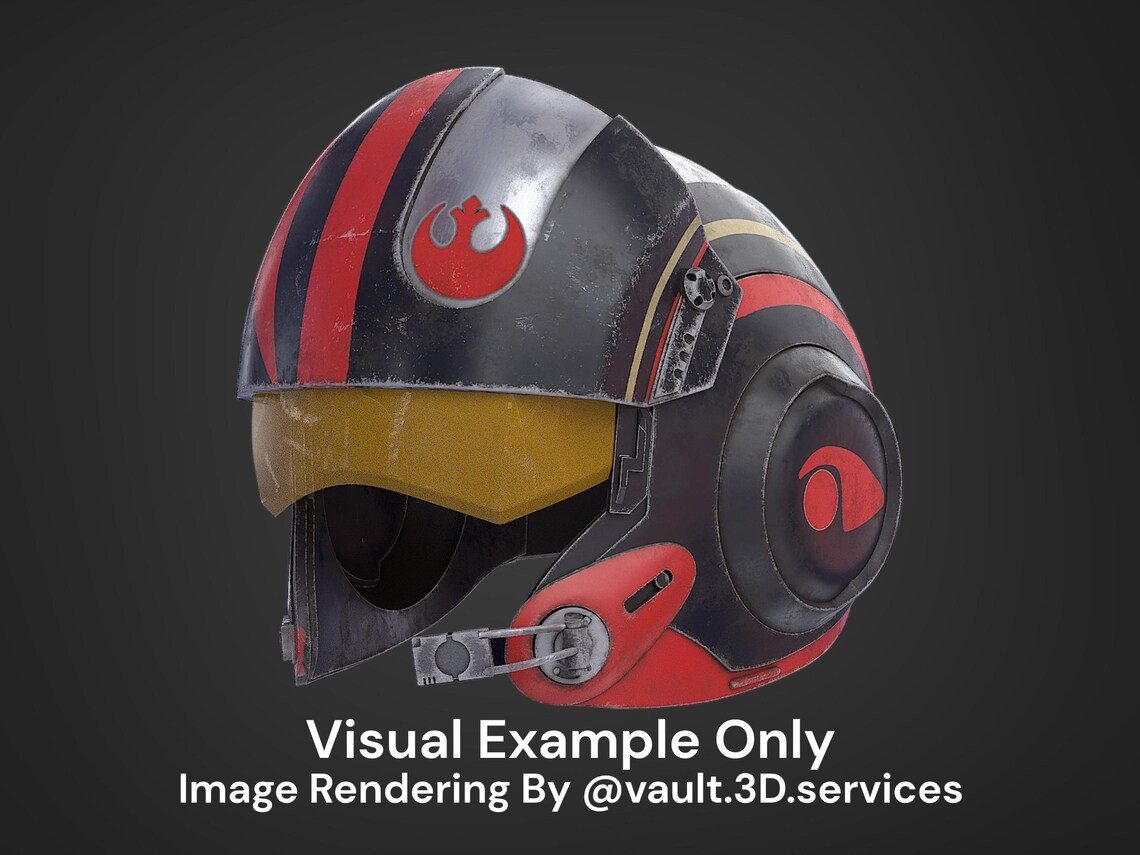 Poe Dameron’s Pilot Helmet – DIY Print Kit - Image 4