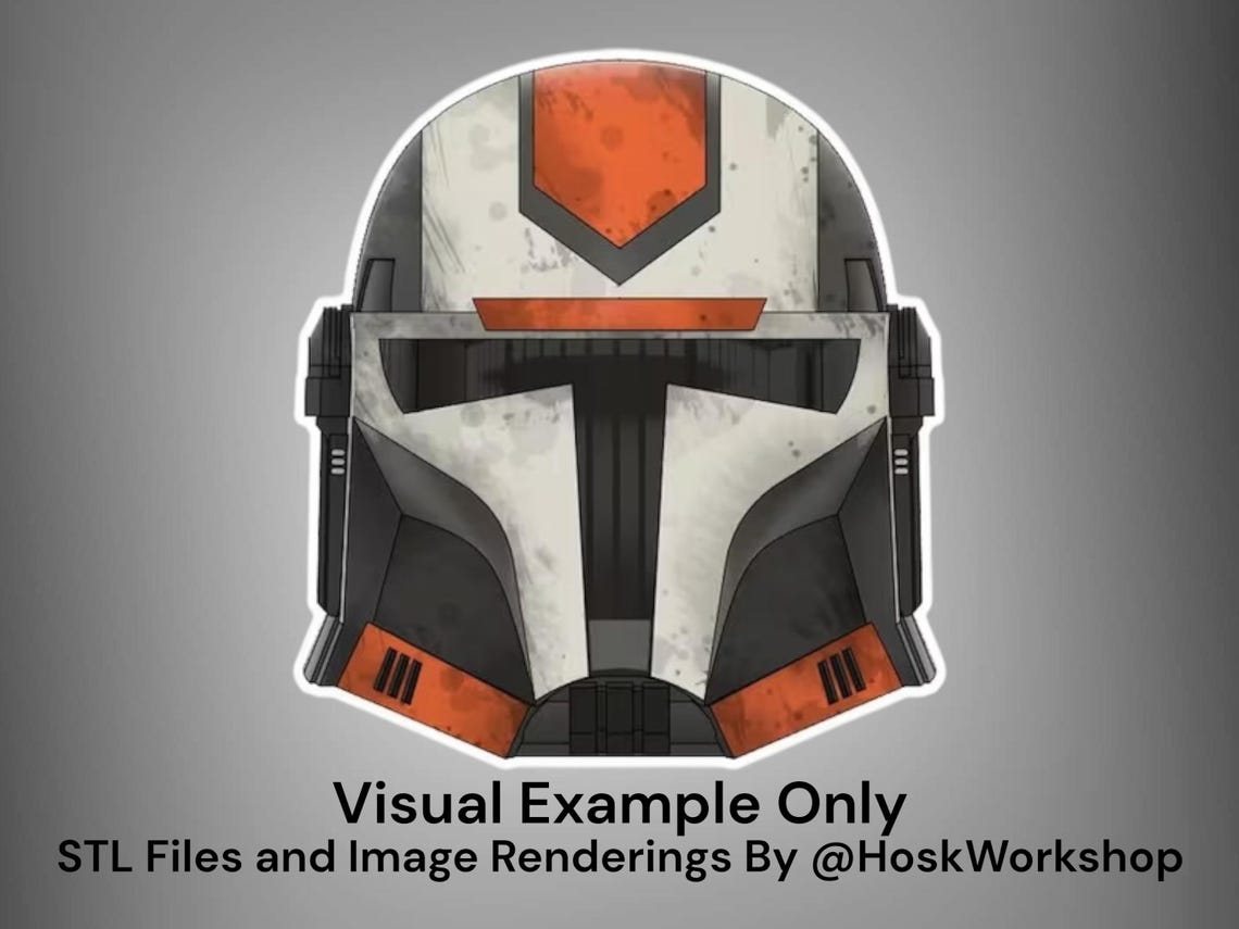 Hunter Inspired Custom Mandalorian Helmet – DIY Print Kit