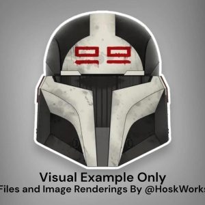 Wrecker Inspired Custom Mandalorian Helmet – DIY Print Kit