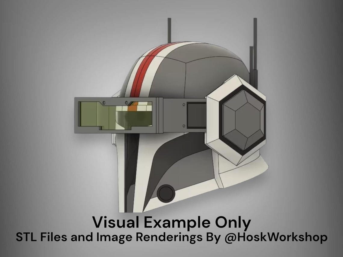Tech Inspired Custom Mandalorian Helmet – DIY Print Kit - Image 2