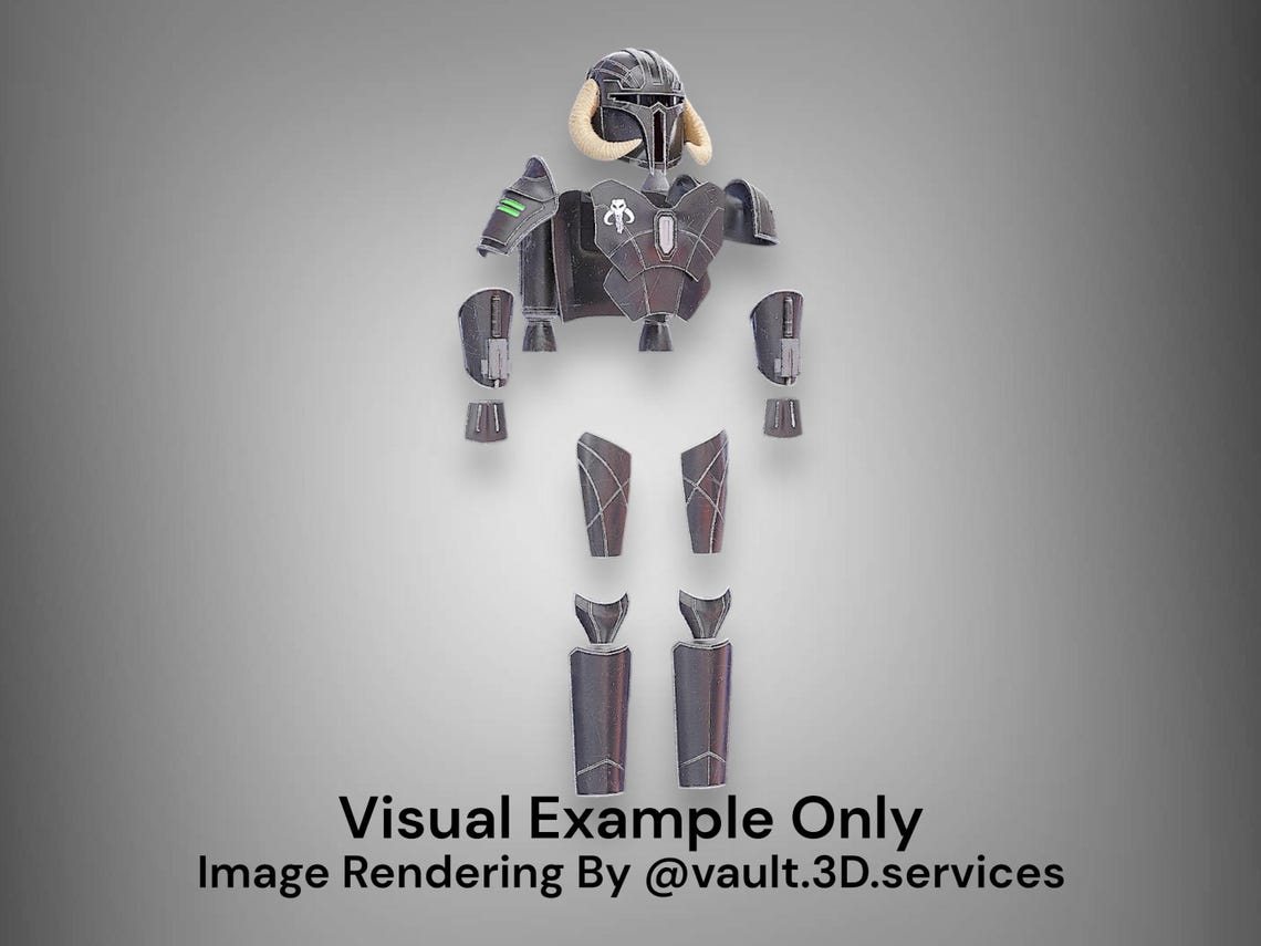 Mandalorian Stormbringer Helmet and Armor – DIY Print Kit 1 Mandalorian Stormbringer Helmet and Armor – DIY Print Kit