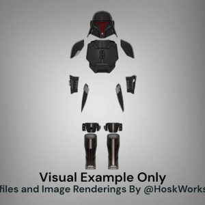 Inquisitor Inspired Custom Mandalorian Armor and Helmet Kit – DIY Print Kit
