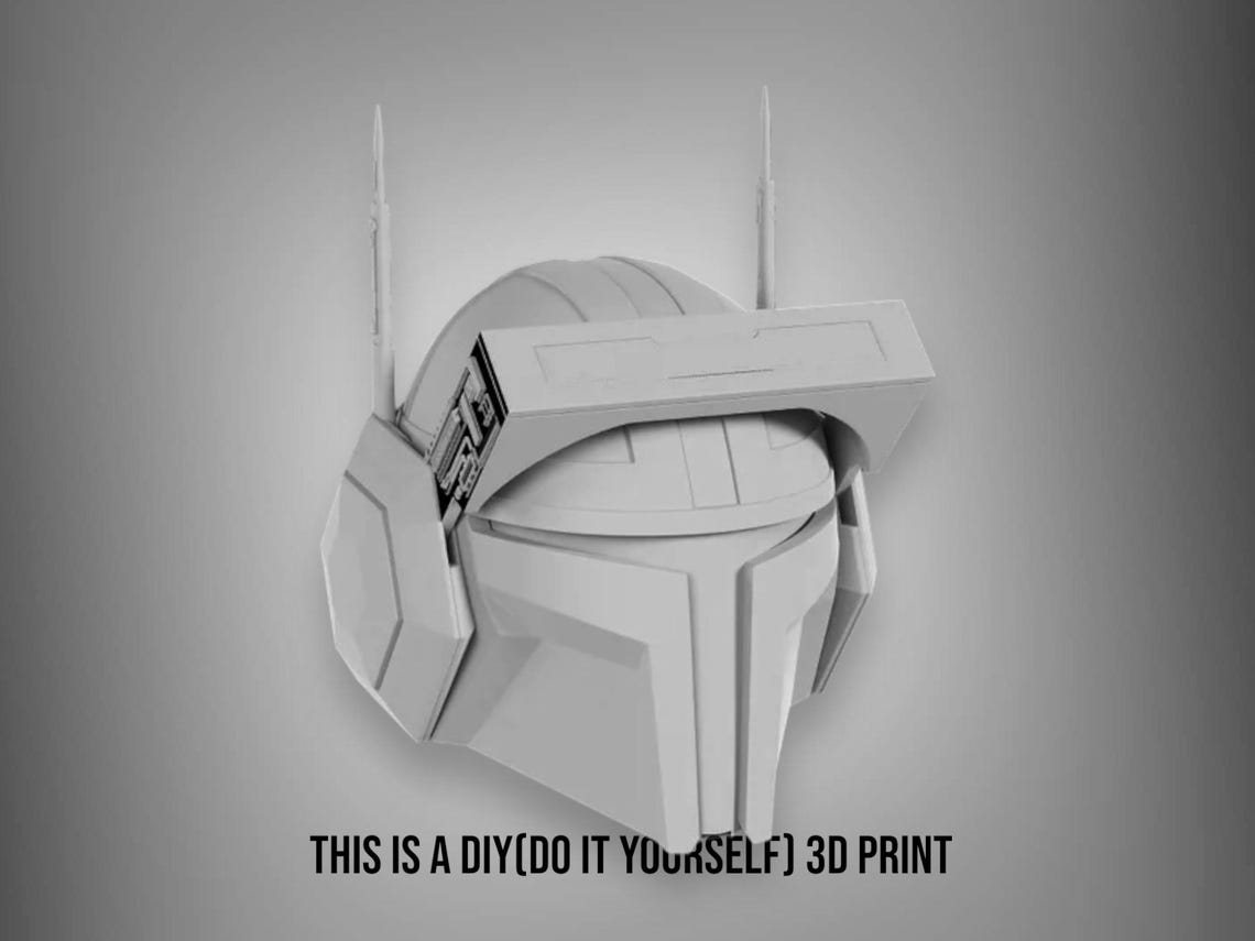 The Insertion Mandalorian Helmet – DIY Print Kit
