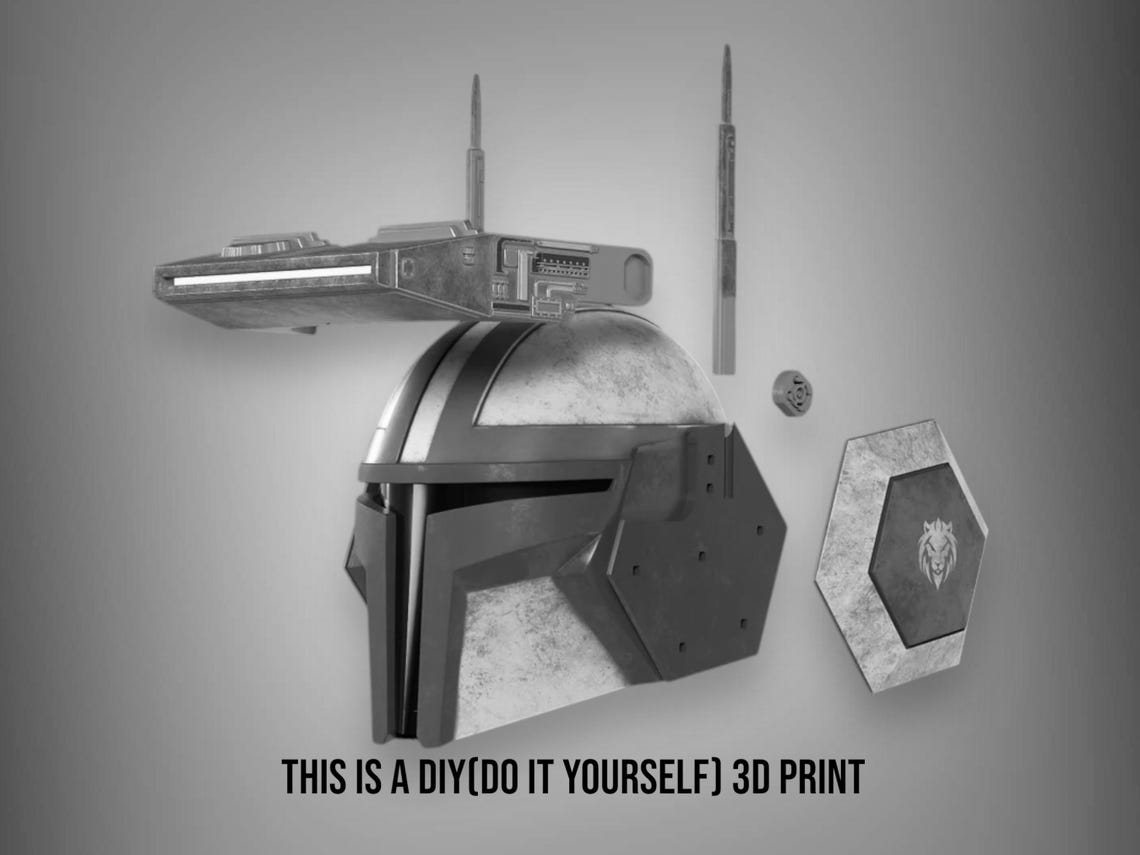 The Insertion Mandalorian Helmet – DIY Print Kit - Image 4