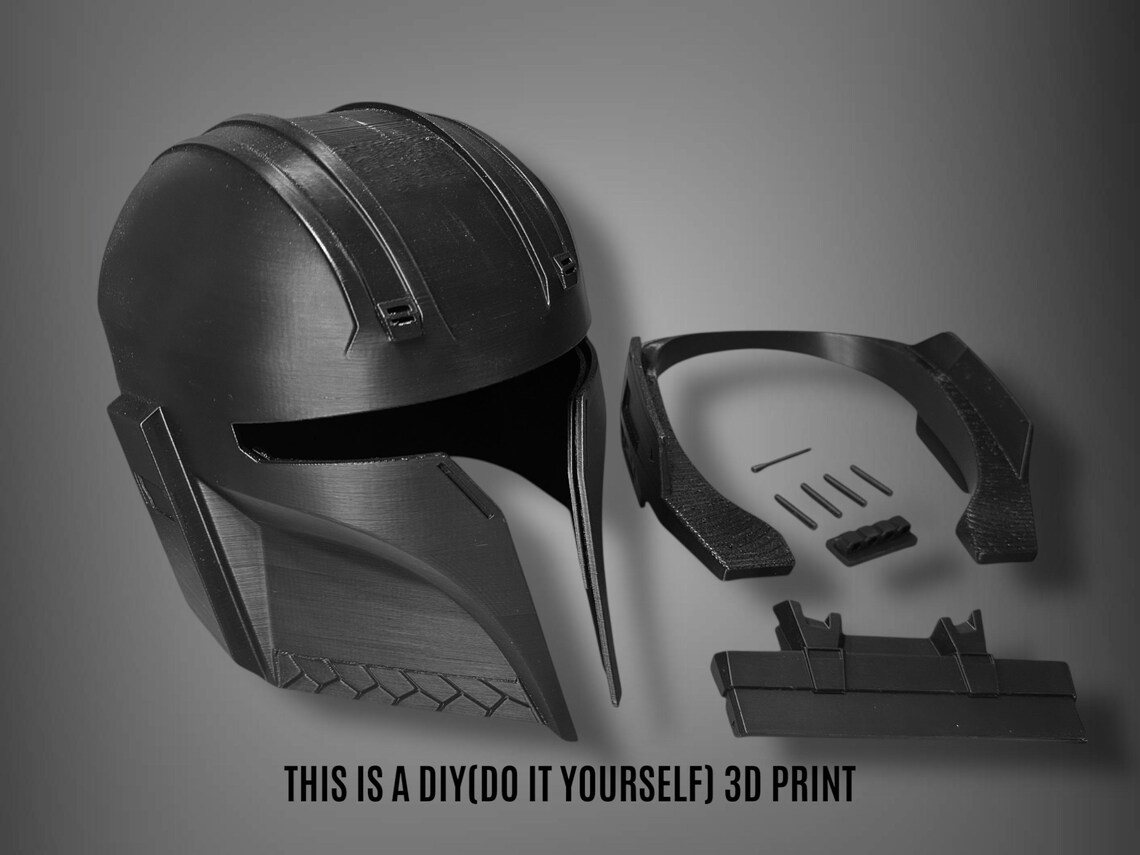 Cowboy Mandalorian Helmet – DIY Print Kit 1 Cowboy Mandalorian Helmet – DIY Print Kit