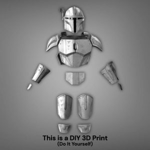 Custom Scout Mandalorian Helmet and Armor – DIY Print Kit