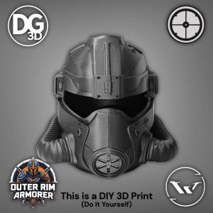 Halofied Fallout T-45 Power Armor Helmet – DIY Print Kit