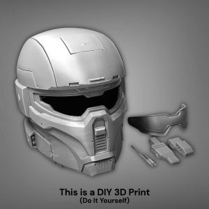 Halofied Imperial Super Commando Mandalorian Helmet – DIY Print Kit