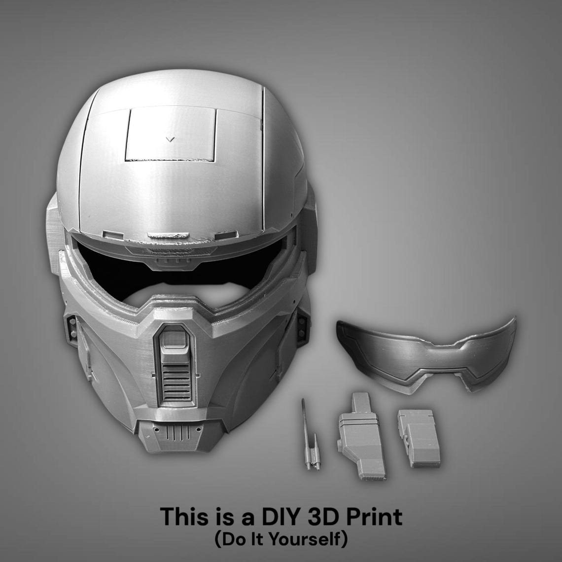 Halofied Imperial Super Commando Mandalorian Helmet – DIY Print Kit - Image 2