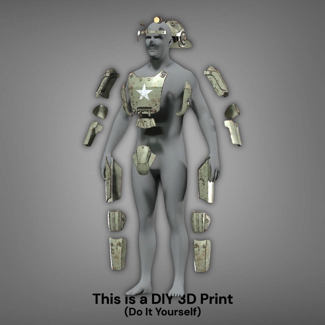 Combat Helmet and Armor Fallout 4 – DIY Print Kit - Image 2