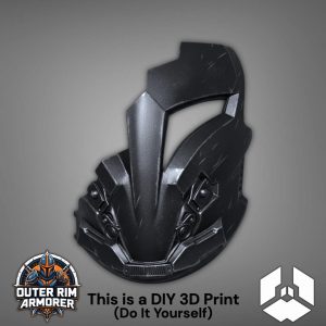Arcann cosplay mask from SWTOR – DIY Print Kit