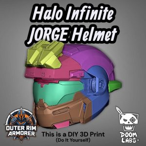 Halo Infinite Jorge-052 UA Grenadier and Standard Grenadier Helmet – DIY Print Kit