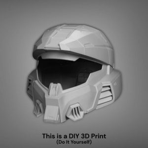 Halo Infinite Spartan Mark VII MJOLNIR Powered Assault Cosplay Helmet – DIY Print Kit