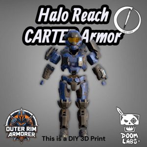 Halo Reach Commander Carter Cosplay Armor (Mark V(b) Armor Kit) – DIY Print Kit