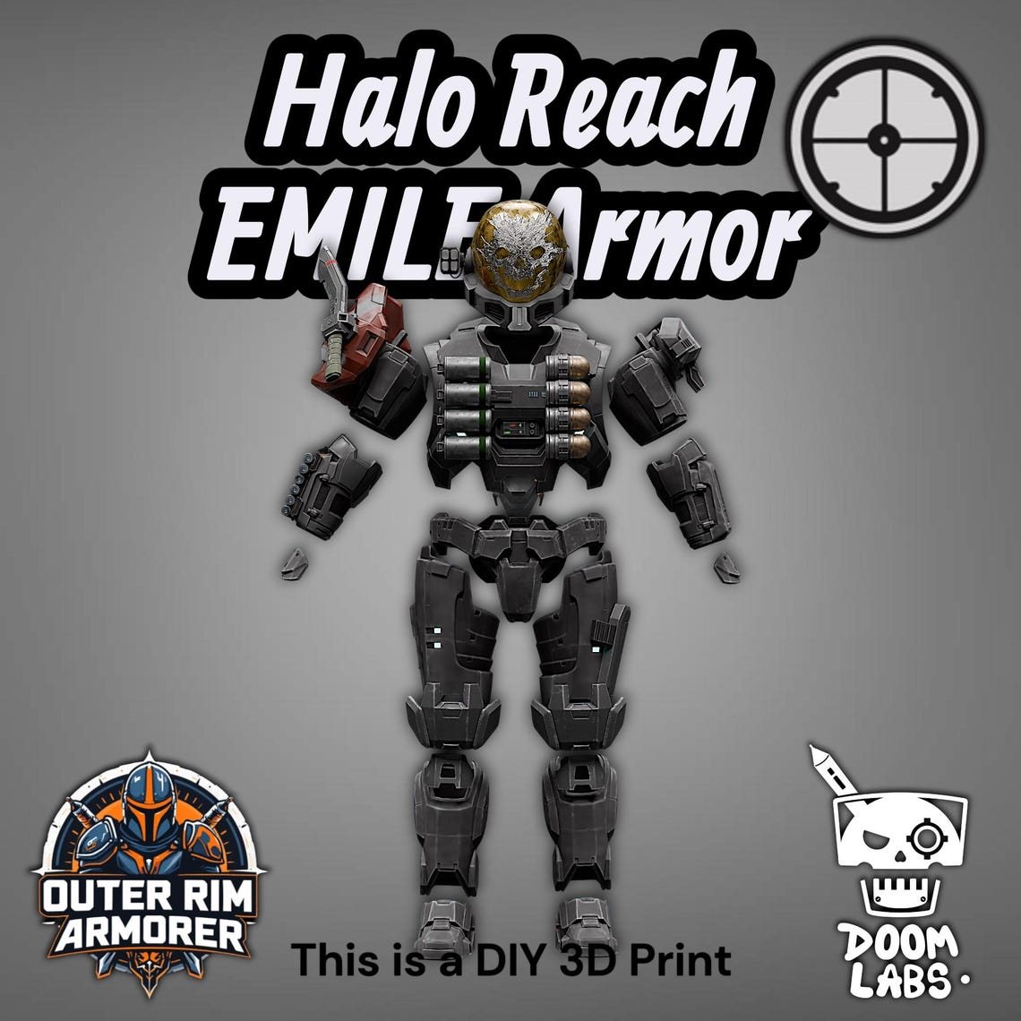 Halo Reach Emile Cosplay Armor (Mark V(b) Armor Kit) – DIY Print Kit 2 Halo Reach Emile Cosplay Armor (Mark V(b) Armor Kit) – DIY Print Kit - Image 2